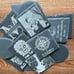 Custom Laser Engraved Slate Coasters Set of 8