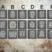 Custom Laser Engraved Slate Coasters Set of 8
