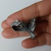 Size 9 Ring Vintage Signed JTG Artisan Paved with AB Rhinestones 5 Petal Flower