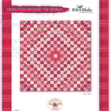 Heirloom Around The World Quilt Kit ~ Heirloom Red by My Mind’s Eye for Riley Bl