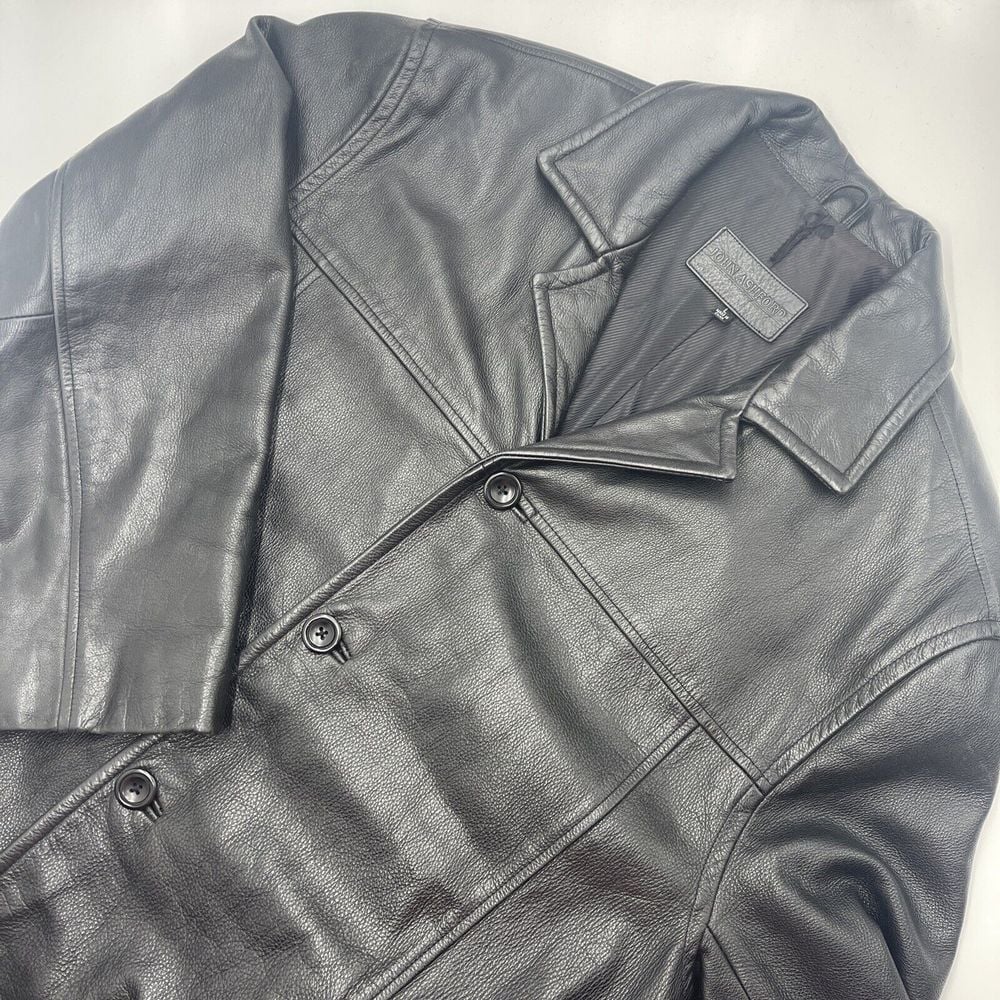 John Ashford 100% Cow Leather Sz L Mens Jacket Insulated