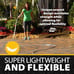 25 FT Garden Hose with Nozzle, 304 Stainless Steel Metal Water Hose