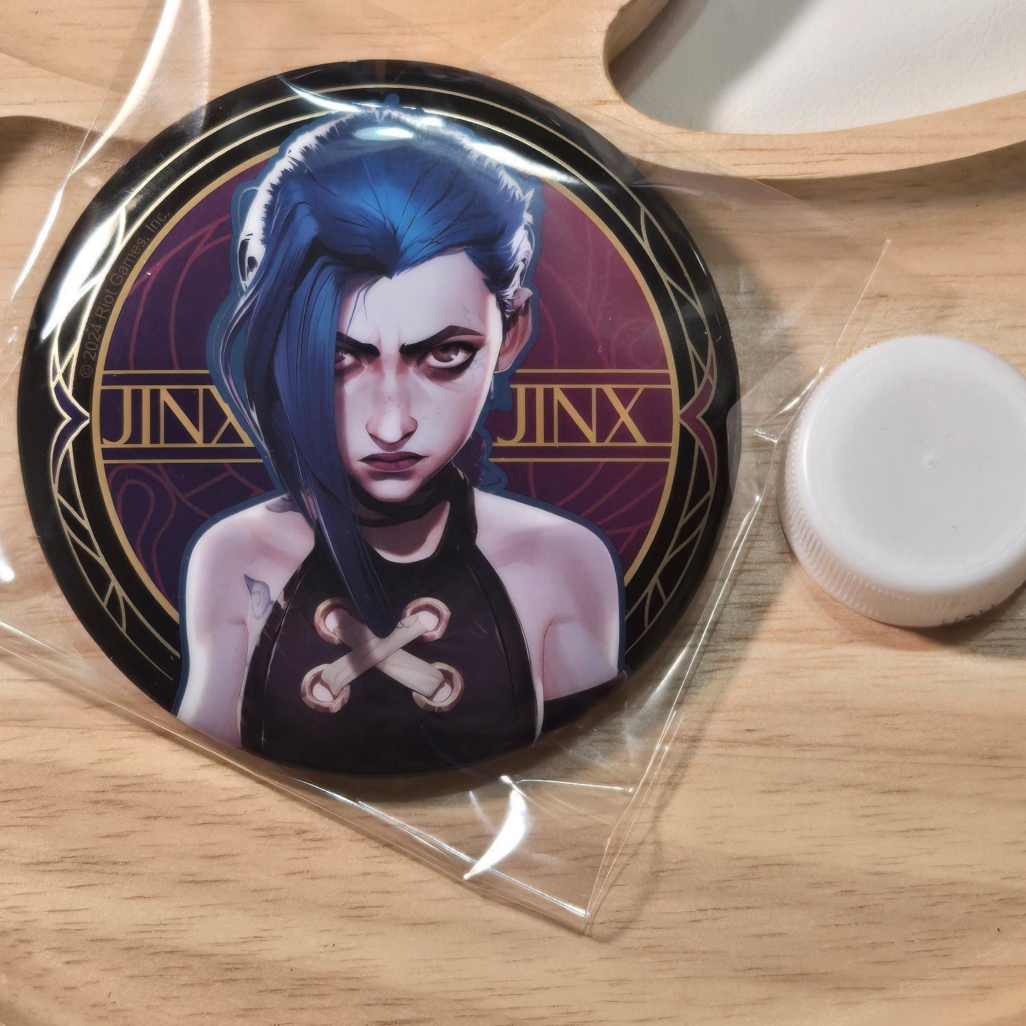 Arcane Jinx badge pin Official 2024 League of Legends