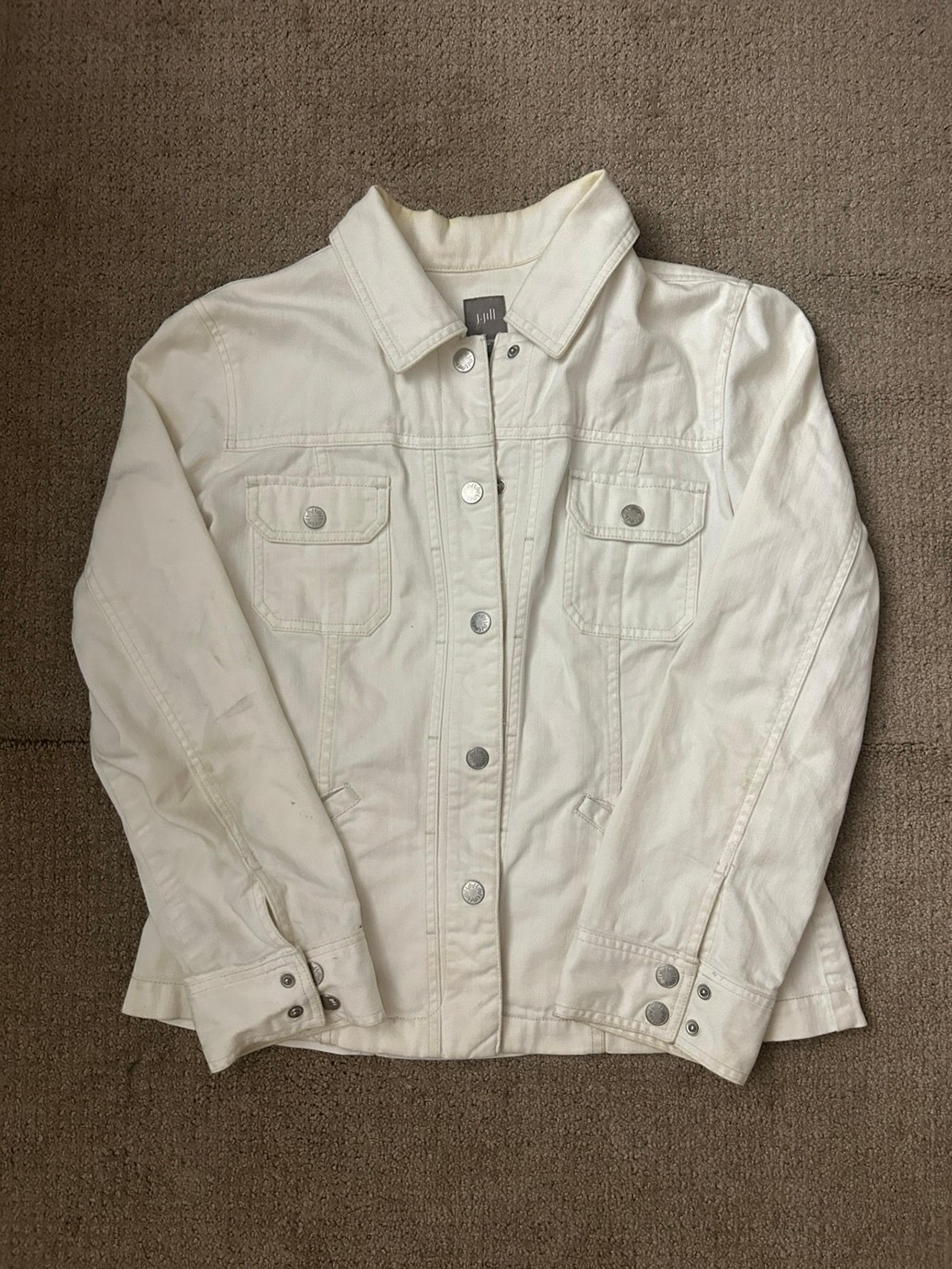 white j jill denim jacket