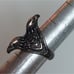 Deluxe Twin Eagle Heads Silver Plated Bronze Biker Goth Ring Size 7.25