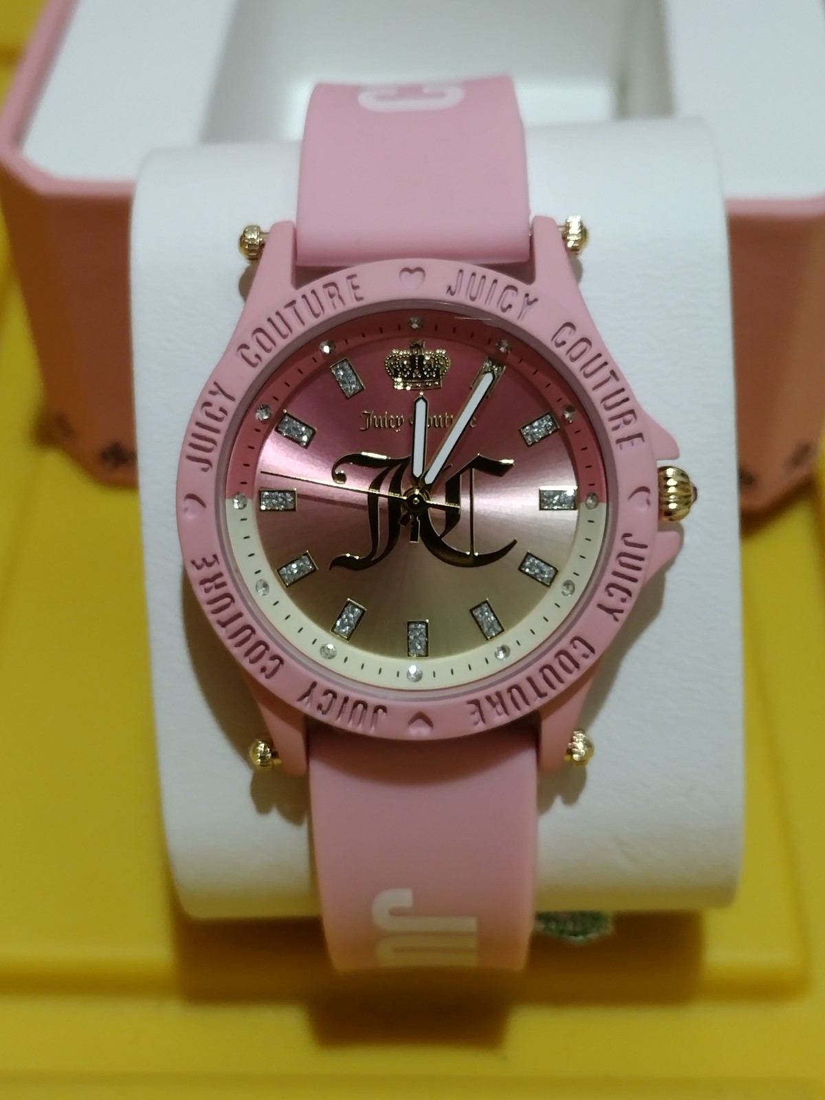 JUICY COUTURE TWO TONE PINK & BEIGE WATCH JUICY COUTURE WATCH WOMENS WATCH NEW
