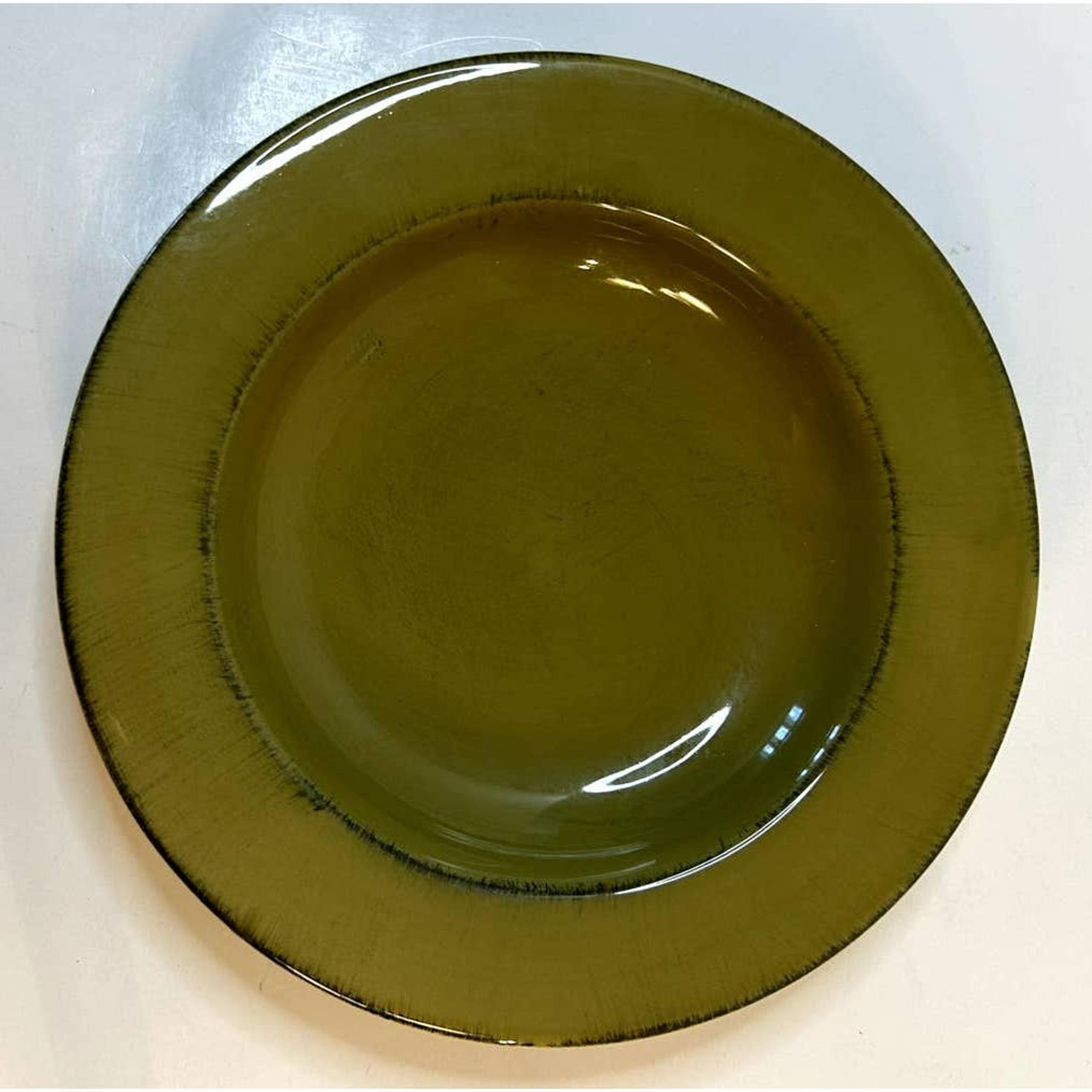 Pier 1 Imports Toscana Palm 9.5" Soup Bowl Hand Painted Made In Italy