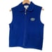 Vintage Wool Vest Mens Medium M Blue Full Zip 80s Florida Gators Faux Pockets