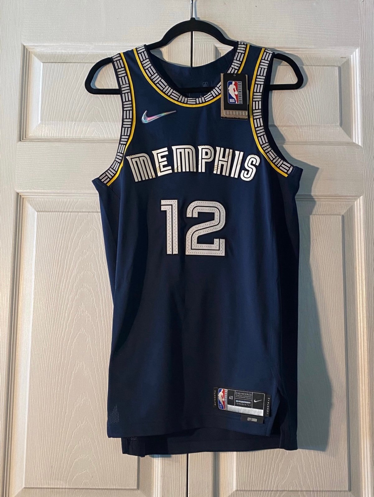 Authentic Ja Morant Memphis Grizzlies Nike City Edition 75th Anniversary Jersey