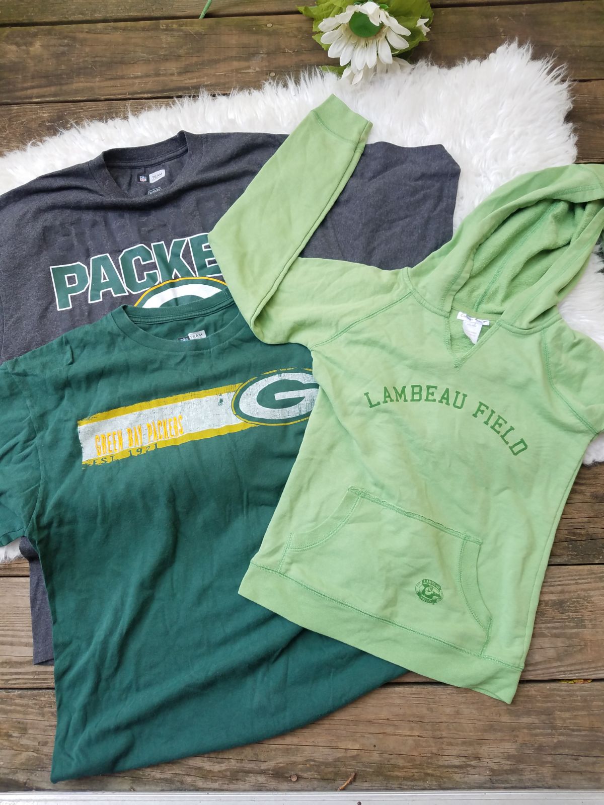 Green Bay Packers Family Bundle! XL, L &