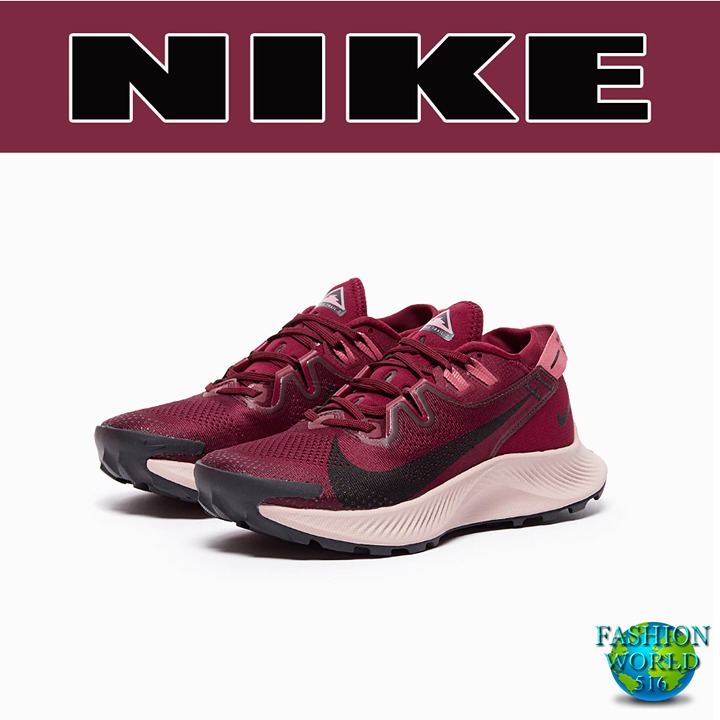 New Nike Women's Size 10 Pegasus Trail 2 Dark Beetroot/Berry Running Shoe CK4309