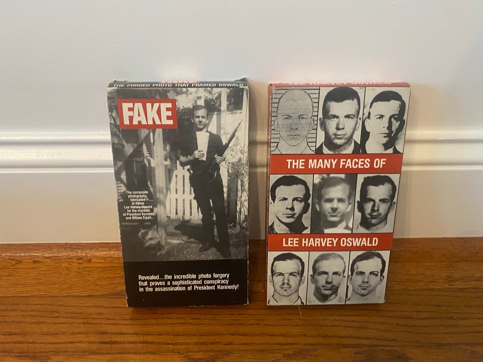 2 VHS by Jack White on Lee Harvey Oswald - Fake, The Many Faces of Lee H Oswald