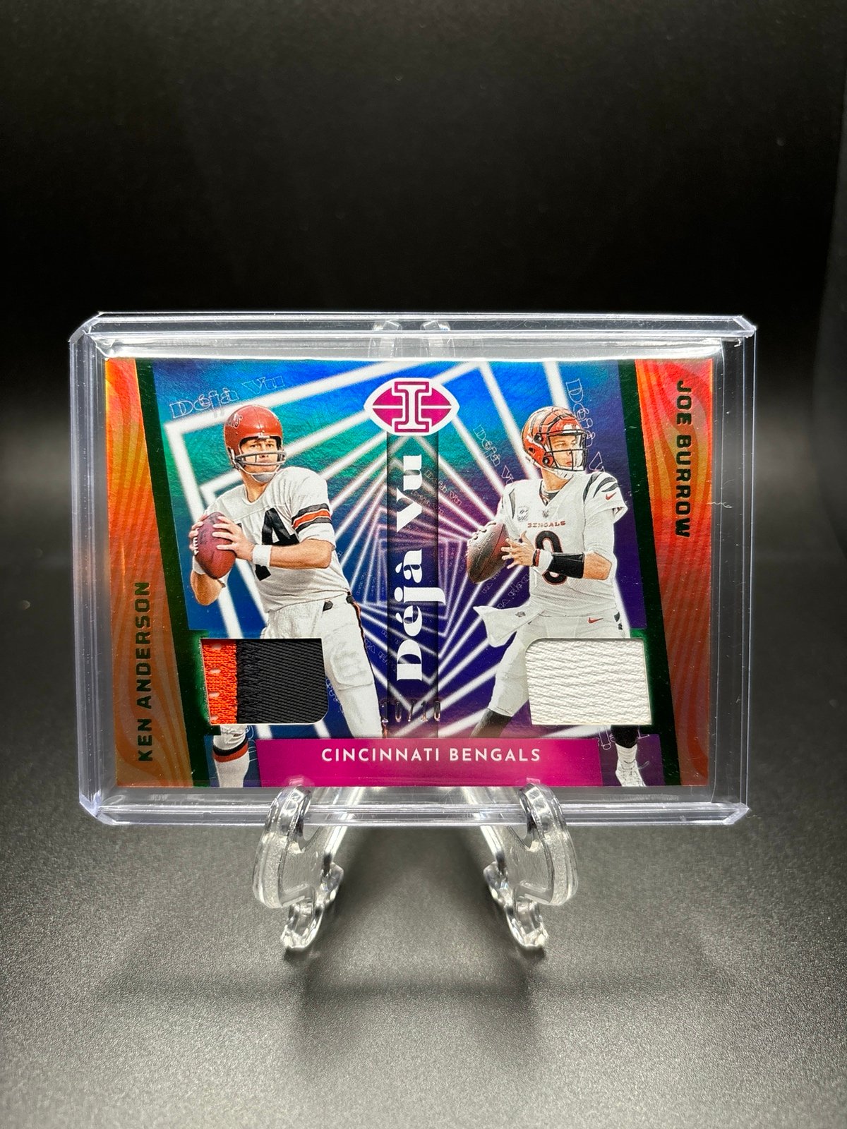 2023 Joe Burrow and Ken Anderson Illusions Deja Vu Dual Patch /10