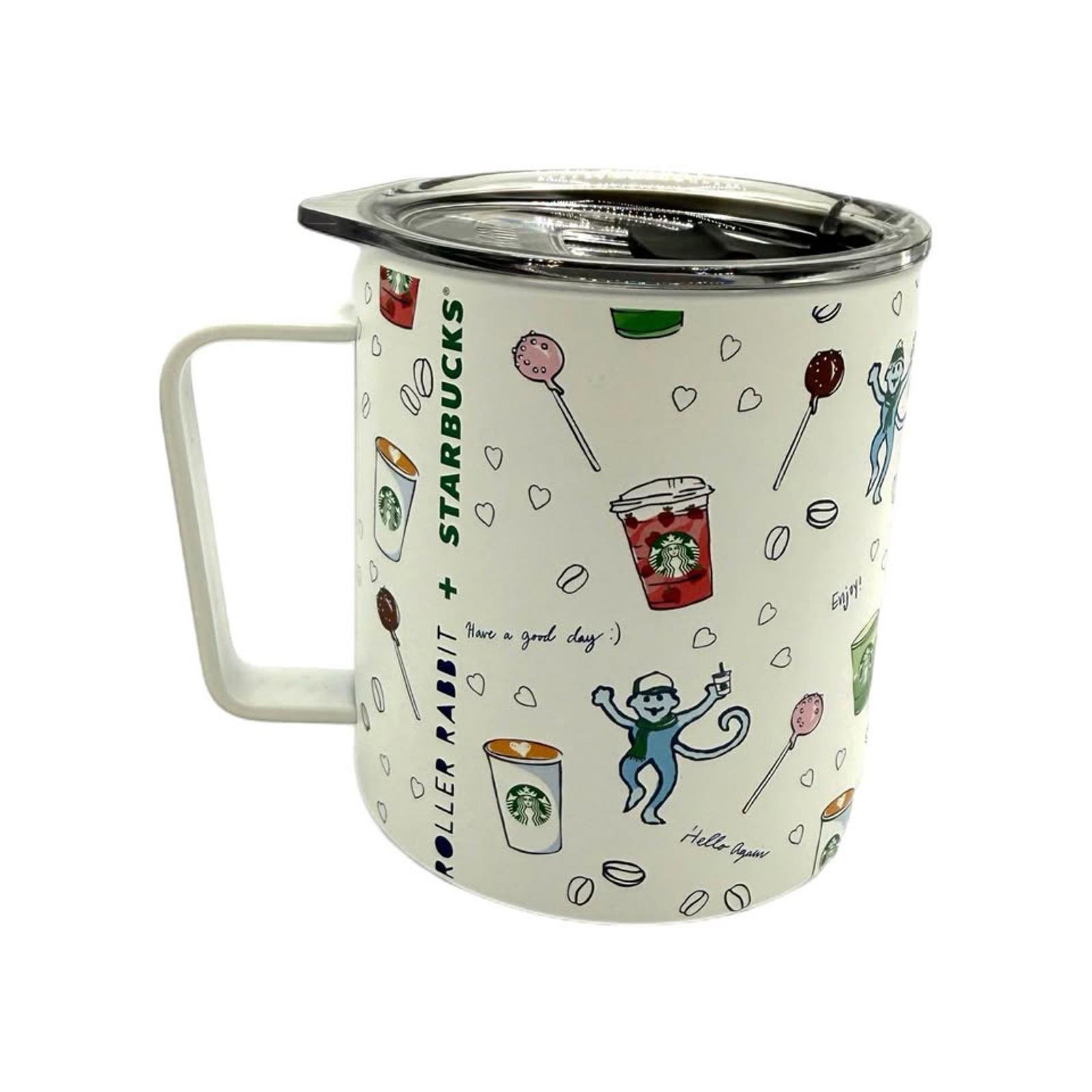2025 Starbucks x Roller Rabbit 12oz Holiday Monkey Stainless Steel Mug with Lid