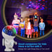 Night Light for Kids,Astronauts Star Projector with Energy Halo Light 1h Timer a