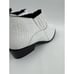 Stacy Adams Sandoval Boot Mens 10 Wide White Leather Snake Print Cuban Heel