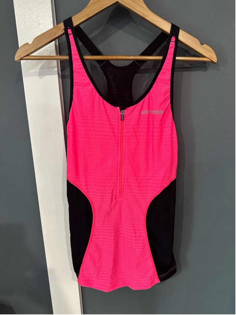 Women's Orca Support Singlet Top Size M Pink Black