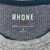 Rhone Heathered Gray Blue Breathable Mens Athletic S/S T Shirt Size L