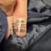 Jean Paul Gaultier Canvas Navy White Medium Backpack With Adjustable Strap