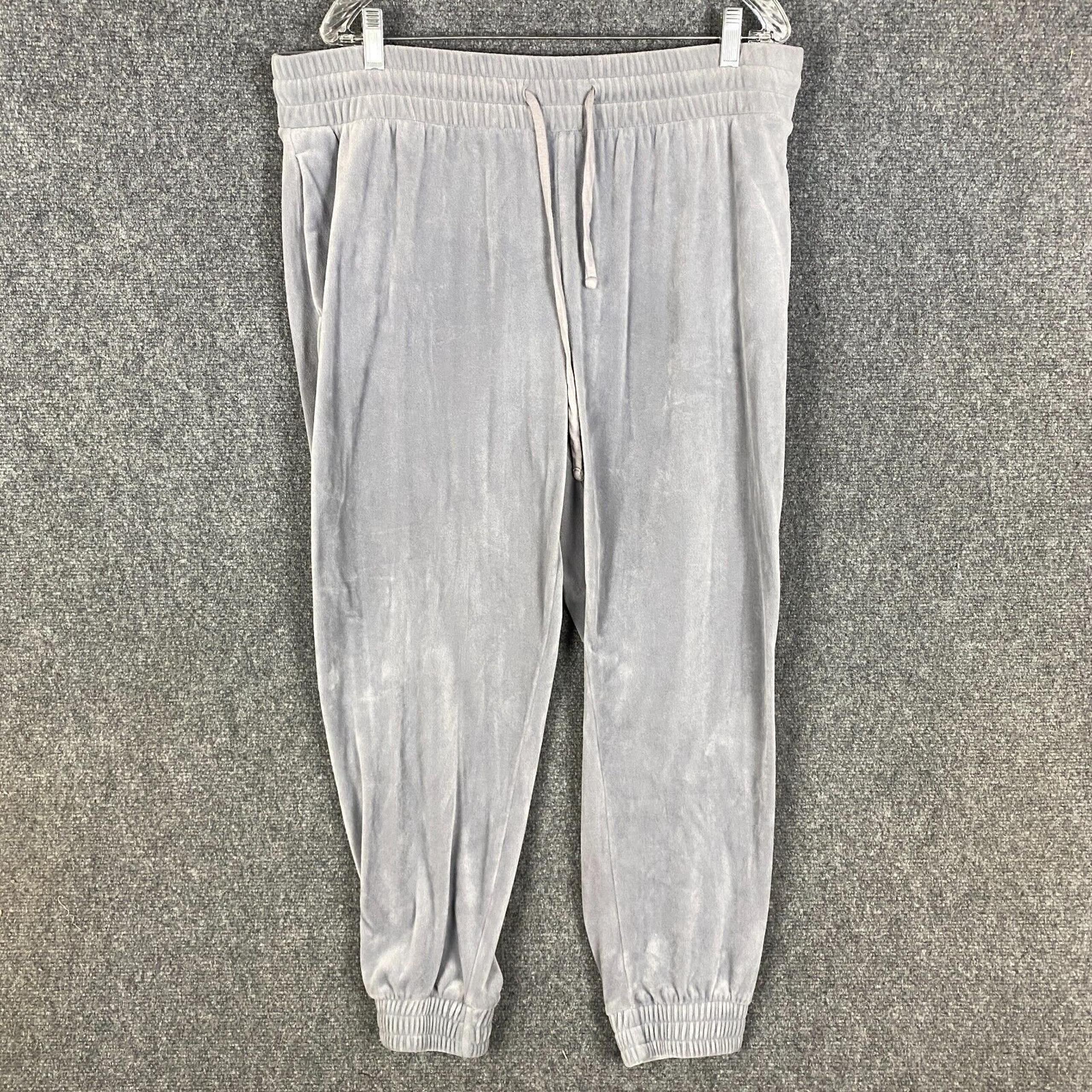 Express Sweatpants Women's XL Polyester Blend Adults Drawstring Gray Stretch