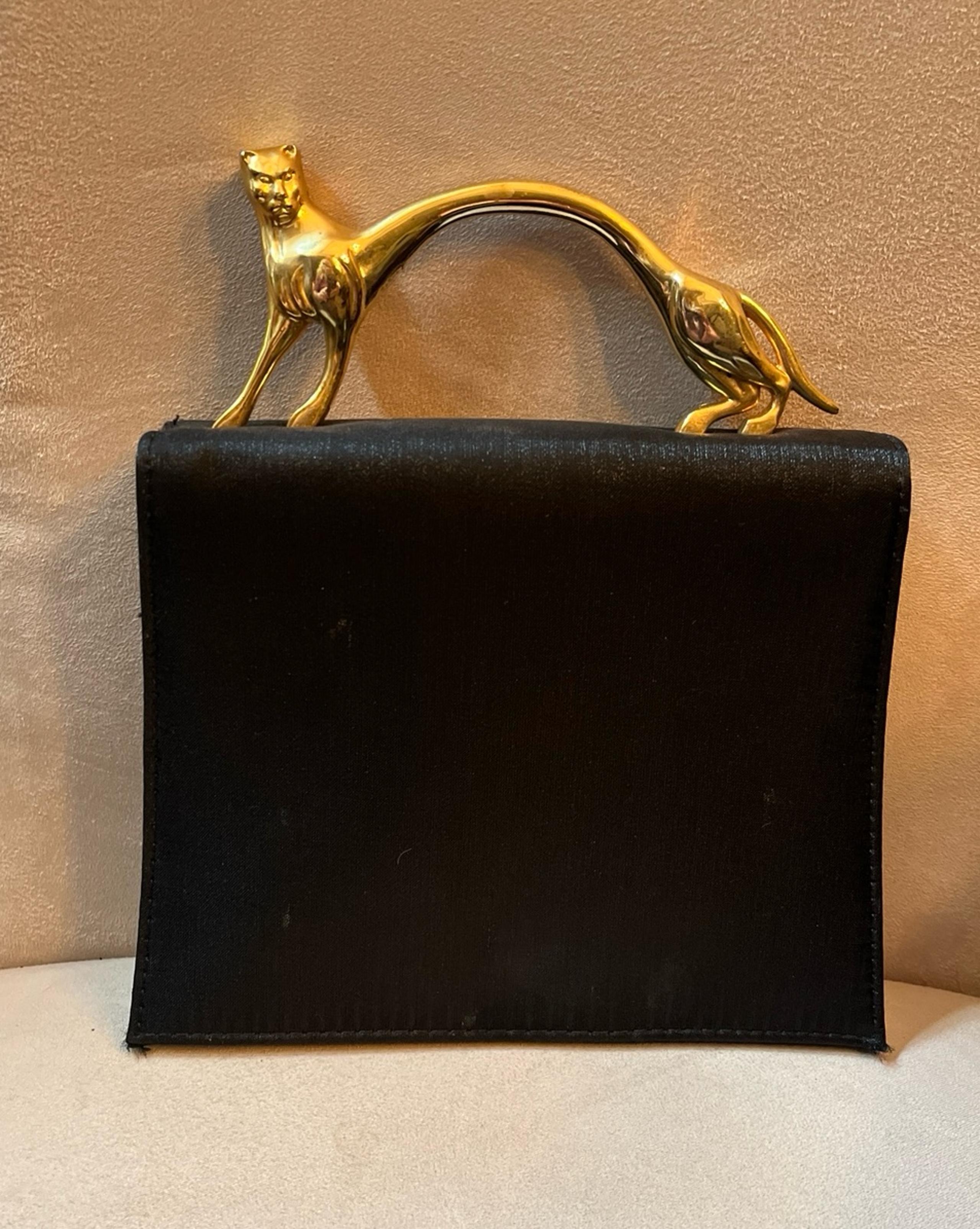 Sasha Vintage cat handle bag (Signed)