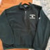 Vintage Champion Oregon Ducks Fleece Sweatshirt Mens XL Green 1/4 Zip Pullover