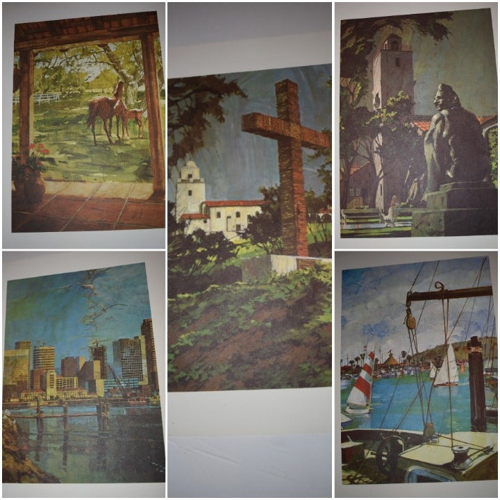 5 San Diego Federal Savings Bank Poster 1974 Robert Kinyon Vintage