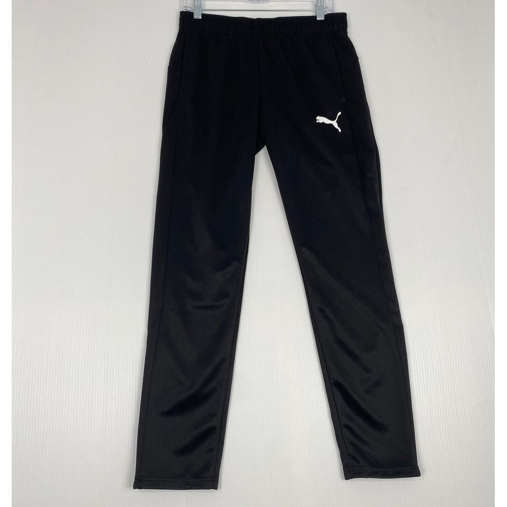 Puma Men Drycell Active Tricot Pants Training Black Run Slim Fit Pockets