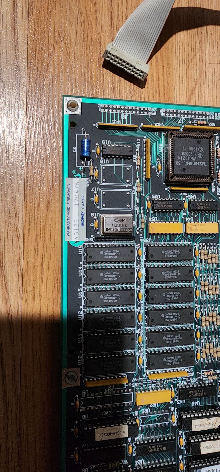 Mortal Kombat Arcade PCB Board - detail