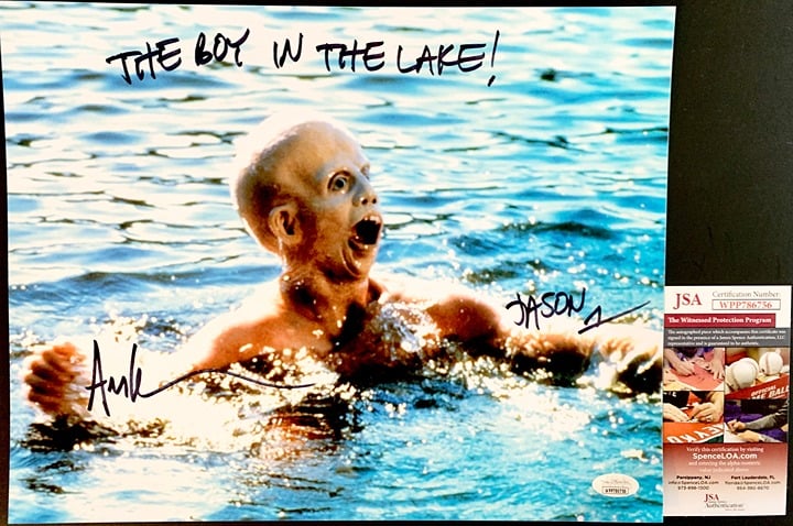 Ari Lehman Signed Friday The 13th Jason Vorhees 11x14 Photo B Autograph JSA COA