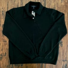 Burberry nova check collar polo sweater