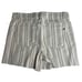 Women’s Democracy Shorts Womens 12 Cream Striped Ab Solution Denim Jean Stretch
