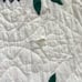 Vintage handmade hand pieced scalloped edge quilt throw blanket and pillow sham