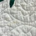 Vintage handmade hand pieced scalloped edge quilt throw blanket and pillow sham