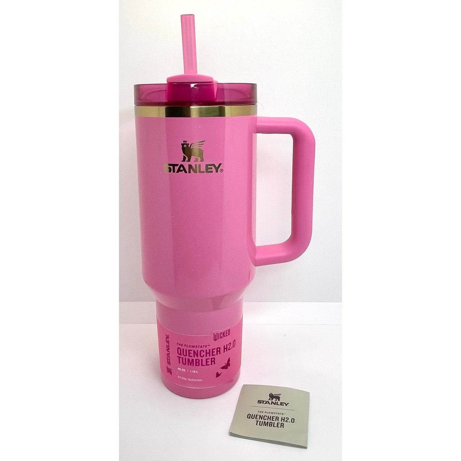 Stanley Wicked Wizard of Oz Glinda Pink Glitter Tumbler - 40 oz