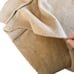 French Connection Vacara Wool Blend Oversized Turtleneck Sweater Tan Beige Large