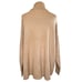 French Connection Vacara Wool Blend Oversized Turtleneck Sweater Tan Beige Large