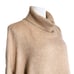 French Connection Vacara Wool Blend Oversized Turtleneck Sweater Tan Beige Large