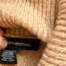 French Connection Vacara Wool Blend Oversized Turtleneck Sweater Tan Beige Large