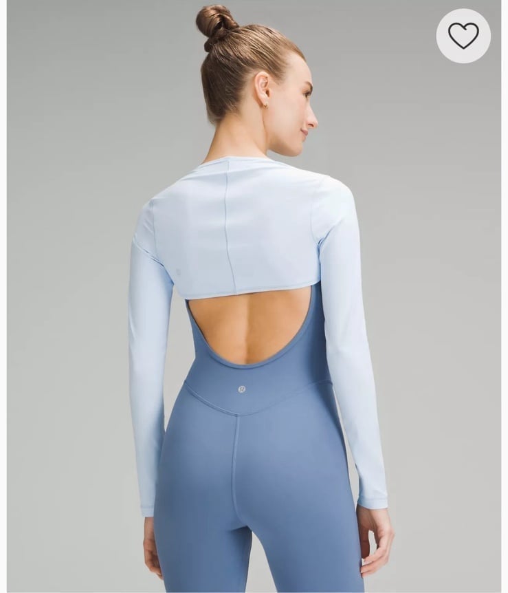 lululemon Nulu Long-Sleeve Yoga Shrug in White | Lyst