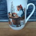 1982 Norman Rockwell Museum Coffee Mugs Cups White/Gold Trim Set of 6