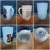 1982 Norman Rockwell Museum Coffee Mugs Cups White/Gold Trim Set of 6