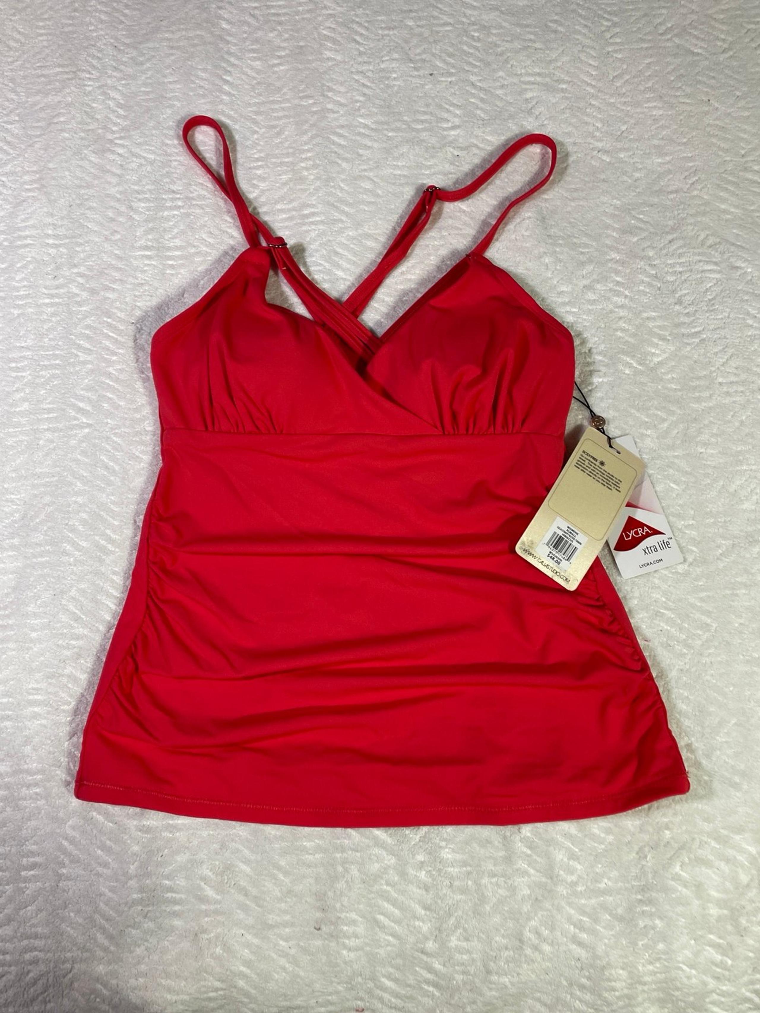 Calia By Carrie Underwood Women’s XS Hibiscus Bikini Tankini Top