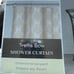 Colordrift Trellis Bow Print Feminine Shower Curtain Ivory and White