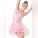Weissman Dance costume Yellow Sequins asymmetrical dress DREAM 7651 child IC 7/8