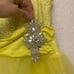 Weissman Dance costume Yellow Sequins asymmetrical dress DREAM 7651 child IC 7/8