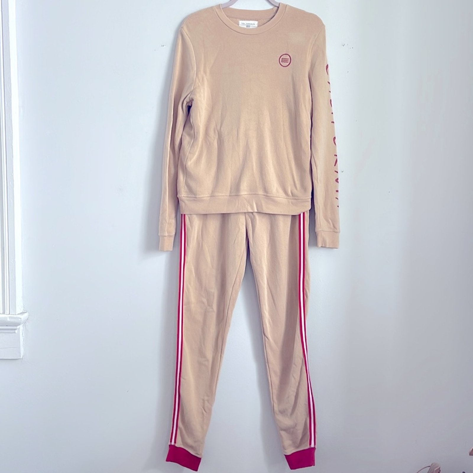 Sol Angeles California crewneck sweatshirt jogger sweatpant athleisure set