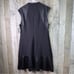Natori Size 14 Black Sleeveless Jewel Neck Above the Knee Fit & Flare Dress