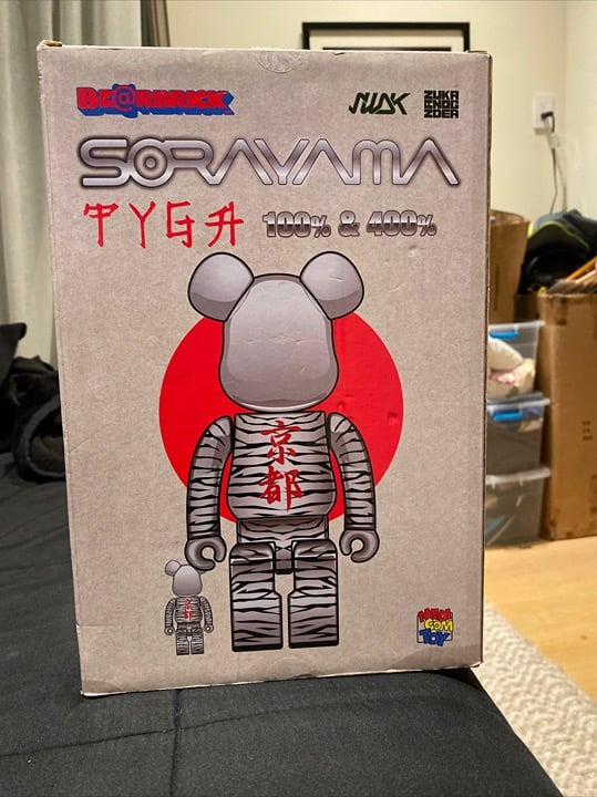 TYGA x HAJIME SORAYAMA 400% 100% Set - Silver - Medicom Be