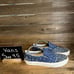 Womens Vans Classic Slip On Navy Blue Bandana Skateboarding Sneakers Size 9.5 M